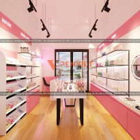 Thiết Kế Nội Thất Shop Mỹ Phẩm Mina - Chị Tú - Nghệ An